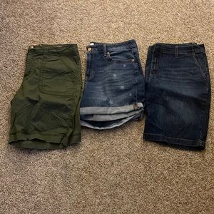 womens jean shorts 3 set